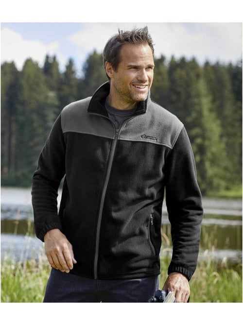 2x chaquetas polares de micropolar con cuello alto y cremallera - Kiabi 2x chaquetas polares de micropolar con cuello alto y cremallera - Kiabi