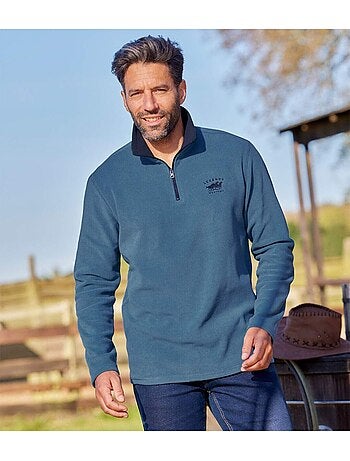 2x jerséis micropolar west légend con cuello alto con cremallera