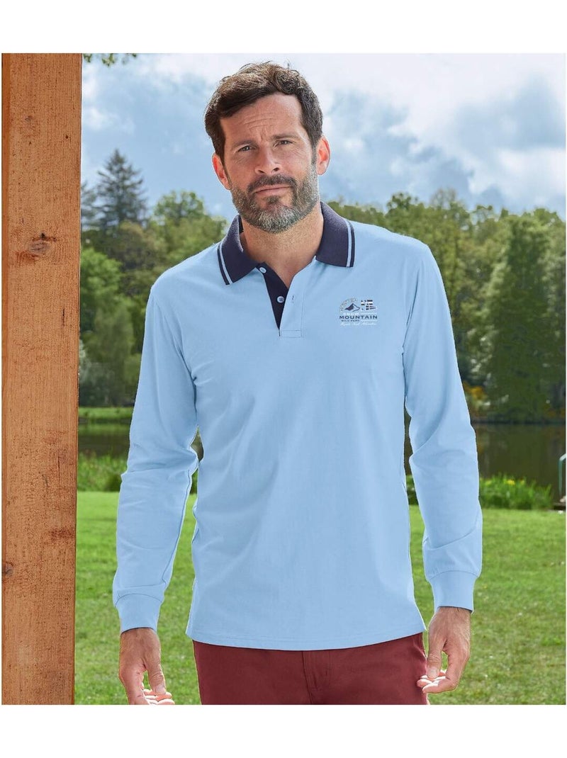 2x polos de algodón mountain Azul burdeos - Kiabi