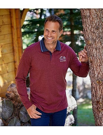 2x polos de jersey con cuello polo mountain