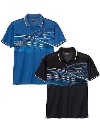 2x polos de manga corta de punto sport line