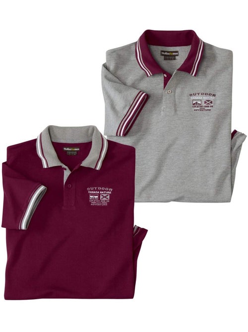 2x polos de piqué de manga corta casual - Kiabi 2x polos de piqué de manga corta casual - Kiabi