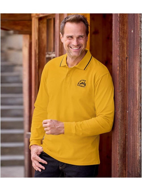 2x polos de punto piqué con cuello de canalé trendy - Kiabi