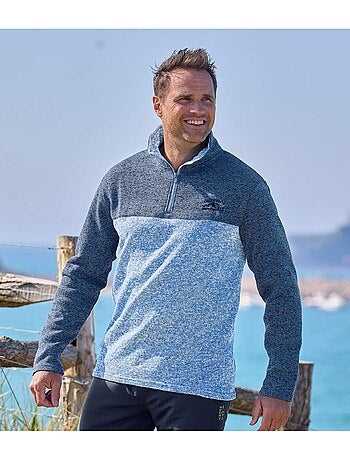 2x sudaderas de felpa con cuello alto y cremallera