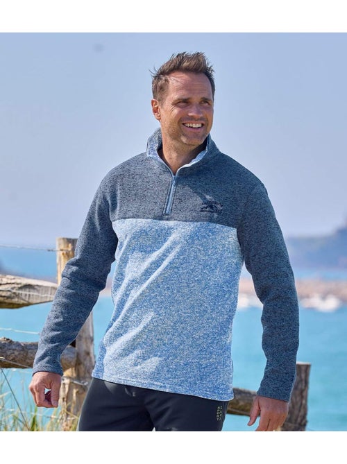 2x sudaderas de felpa con cuello alto y cremallera - Kiabi 2x sudaderas de felpa con cuello alto y cremallera - Kiabi