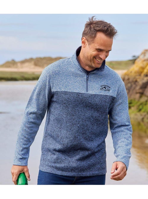 2x sudaderas de felpa con cuello alto y cremallera - Kiabi 2x sudaderas de felpa con cuello alto y cremallera - Kiabi