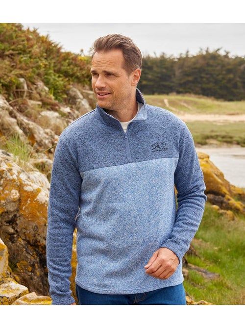 2x sudaderas de felpa con cuello alto y cremallera - Kiabi 2x sudaderas de felpa con cuello alto y cremallera - Kiabi