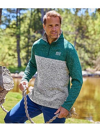 2x sudaderas de felpa con cuello alto y cremallera wild park
