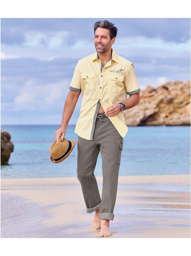 2x vaqueros cargo stretch de máximo confort Azul gris - Kiabi