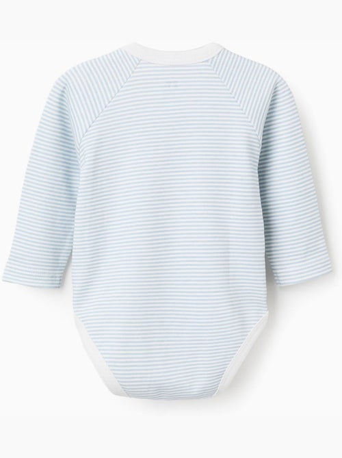 3 bodies cruzados de algodón a rayas/estampados - Kiabi