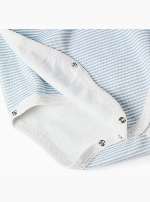 3 bodies cruzados de algodón a rayas/estampados - Kiabi