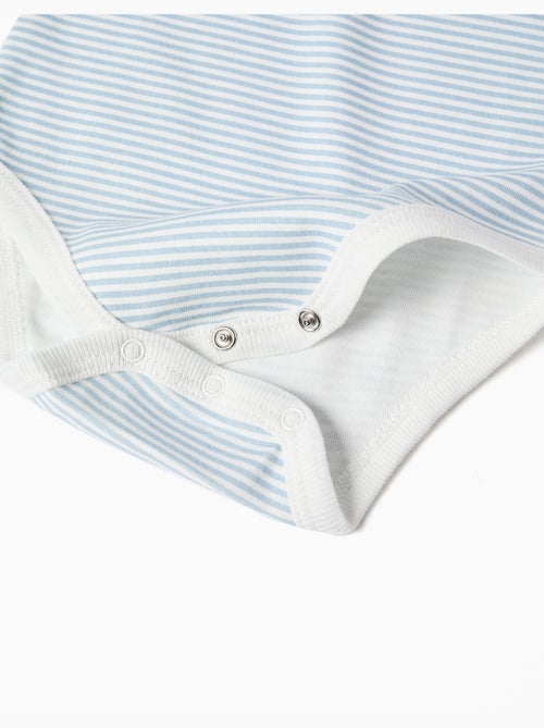 3 bodies de algodón a rayas/estampados - Kiabi