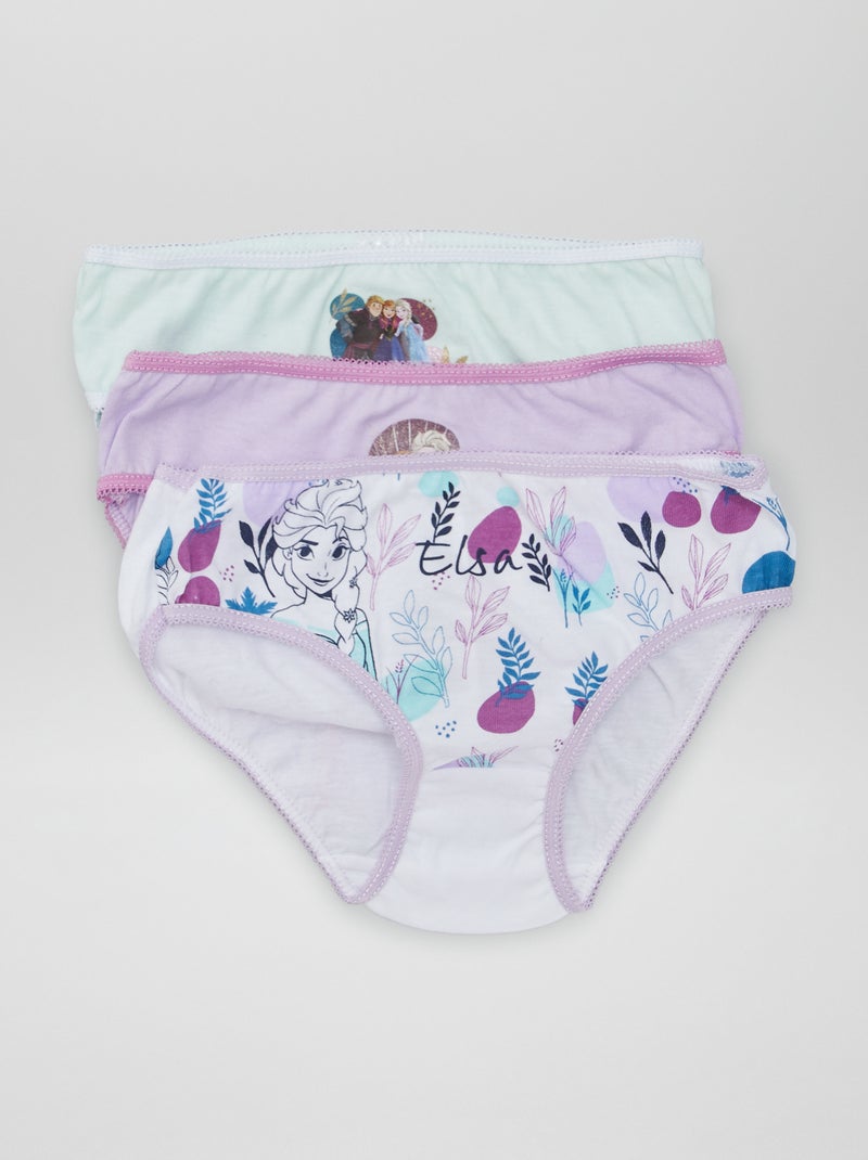 3 braguitas 'Frozen' PURPURA - Kiabi