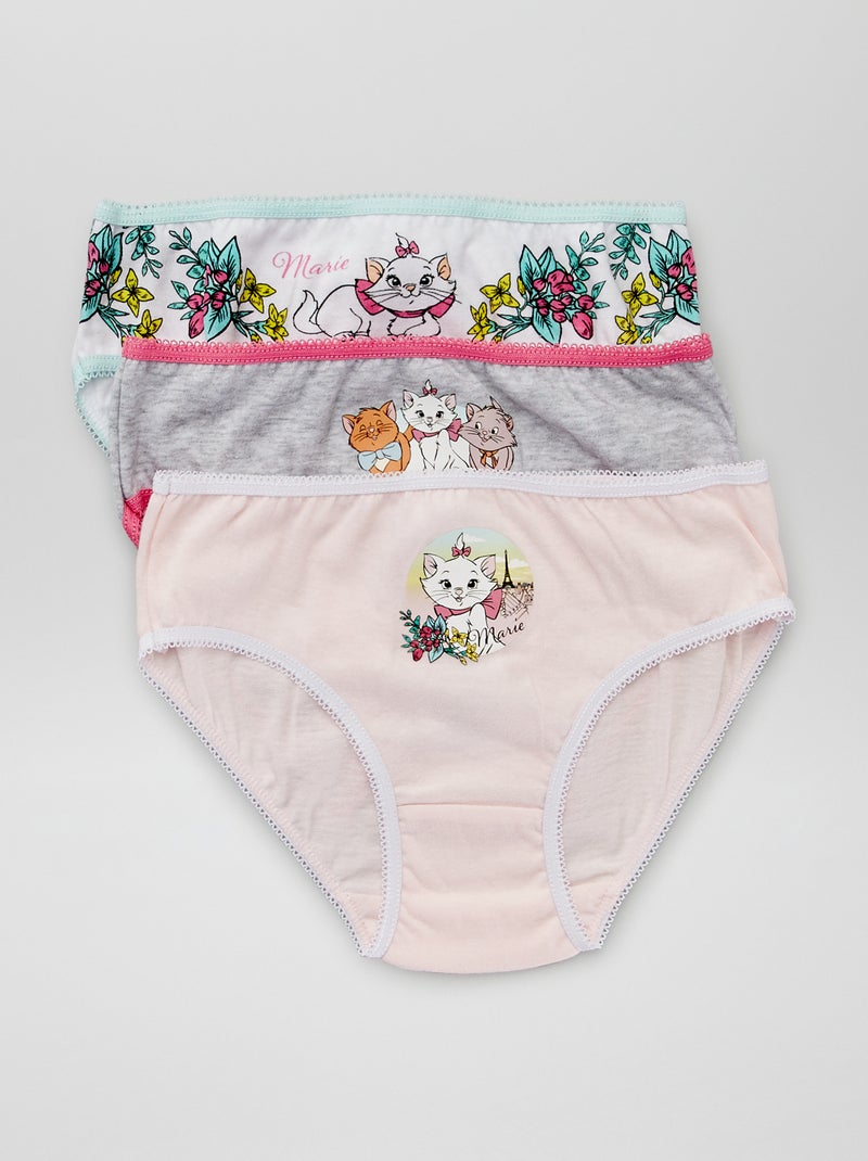 3 braguitas 'Marie' de 'Disney' ROSA - Kiabi