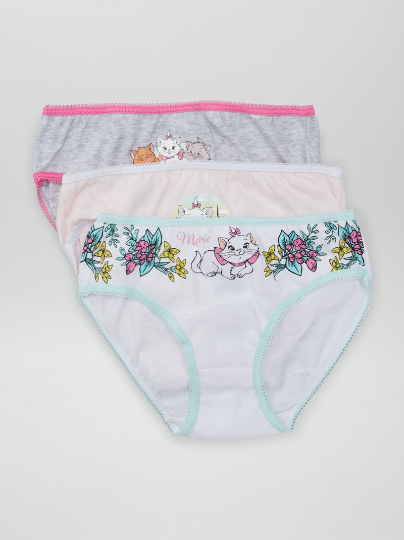 3 braguitas 'Marie' de 'Disney' ROSA - Kiabi
