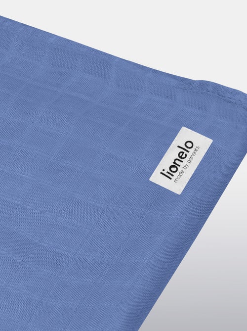 3 mantas para bebé de algodón y bambú natural LIONELO - 120 x 120 - Kiabi