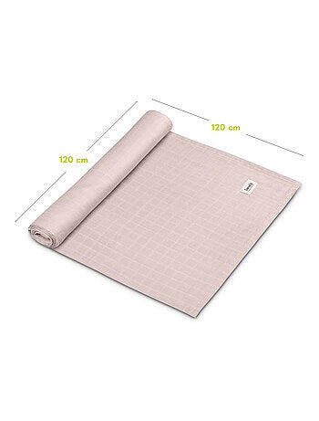 3 mantas para bebé de algodón y bambú natural LIONELO - 120 x 120