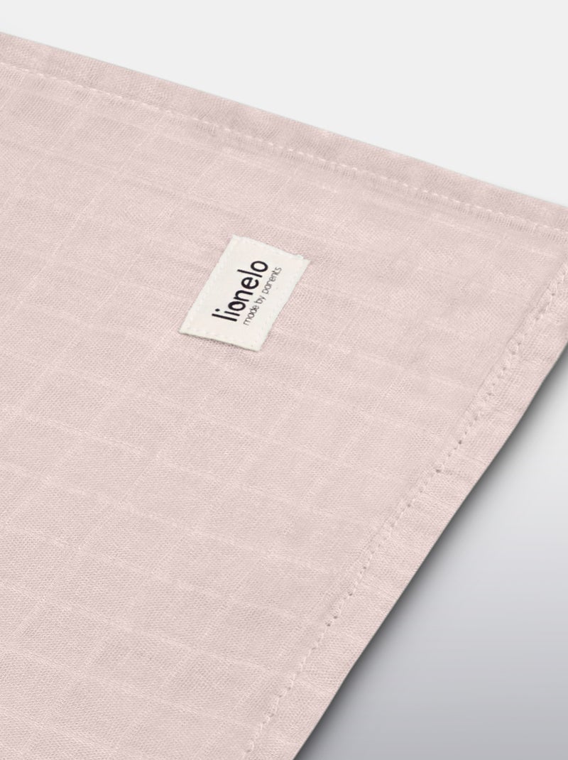 3 mantas para bebé de algodón y bambú natural LIONELO - 120 x 120 Beige - Kiabi