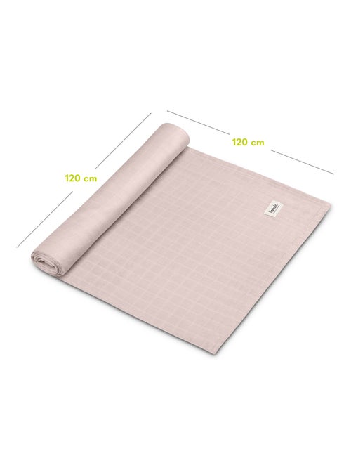 3 mantas para bebé de algodón y bambú natural LIONELO - 120 x 120 - Kiabi