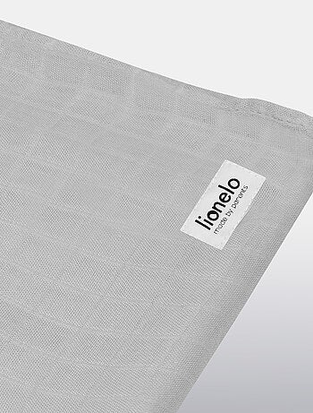 3 mantas para bebé de algodón y bambú natural LIONELO - 120 x 120