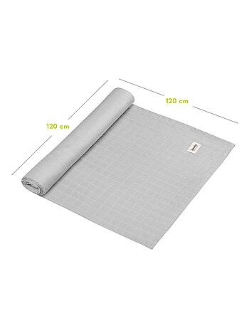 3 mantas para bebé de algodón y bambú natural LIONELO - 120 x 120