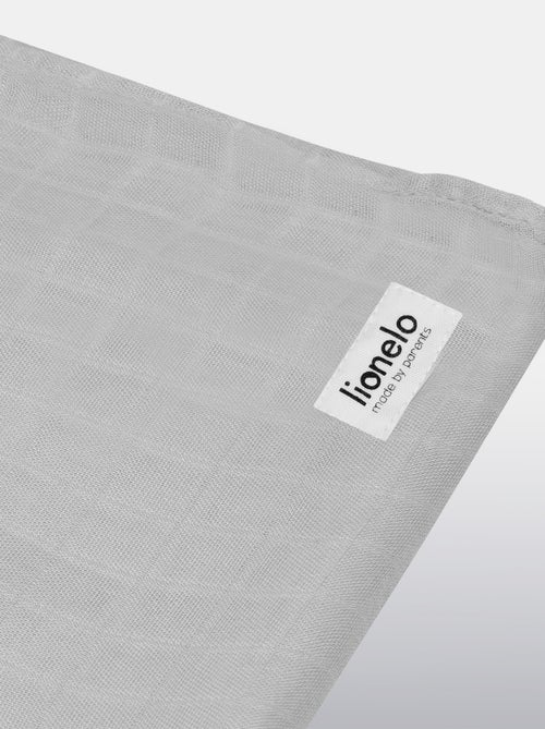 3 mantas para bebé de algodón y bambú natural LIONELO - 120 x 120 - Kiabi