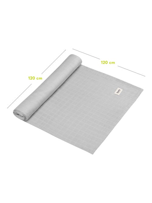 3 mantas para bebé de algodón y bambú natural LIONELO - 120 x 120 - Kiabi