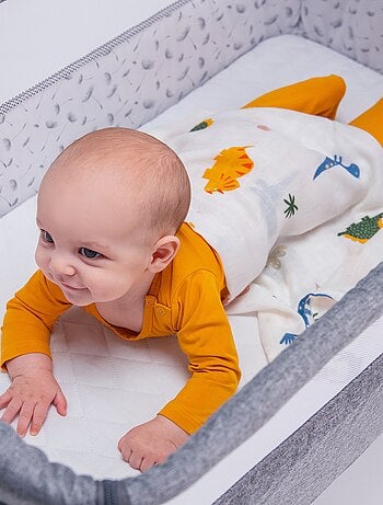 3 mantas para bebé LIONELO de algodón y bambú natural - 70 x 70 cm - Antibacterianas