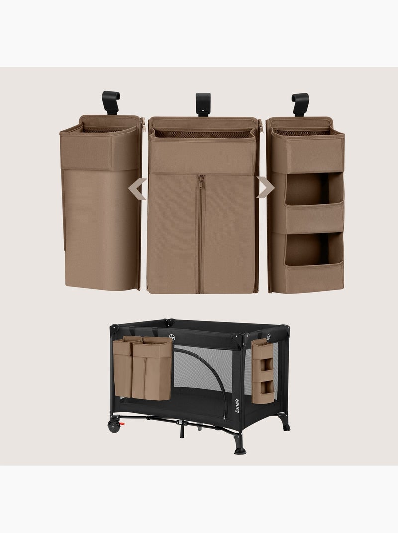 3 organizadores colgantes para cuna con bolsillos laterales LIONELO - Almacenamiento de pañales - Ce Beige - Kiabi