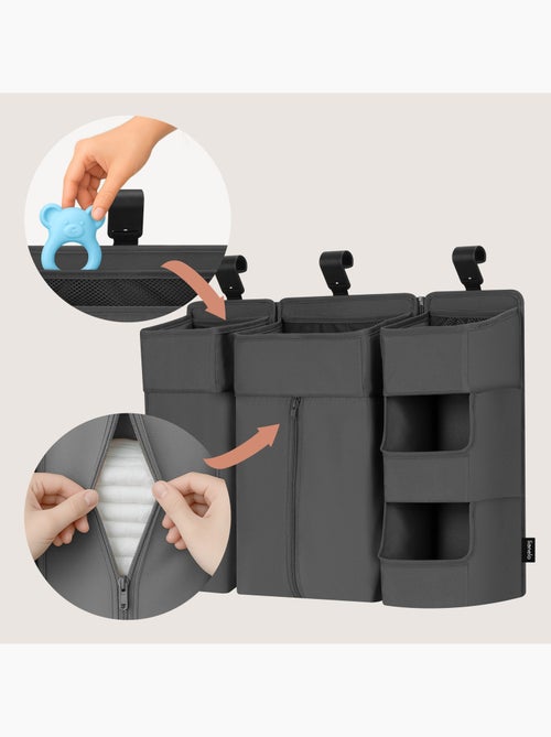 3 organizadores colgantes para cuna con bolsillos laterales LIONELO - Almacenamiento de pañales - Ce - Kiabi