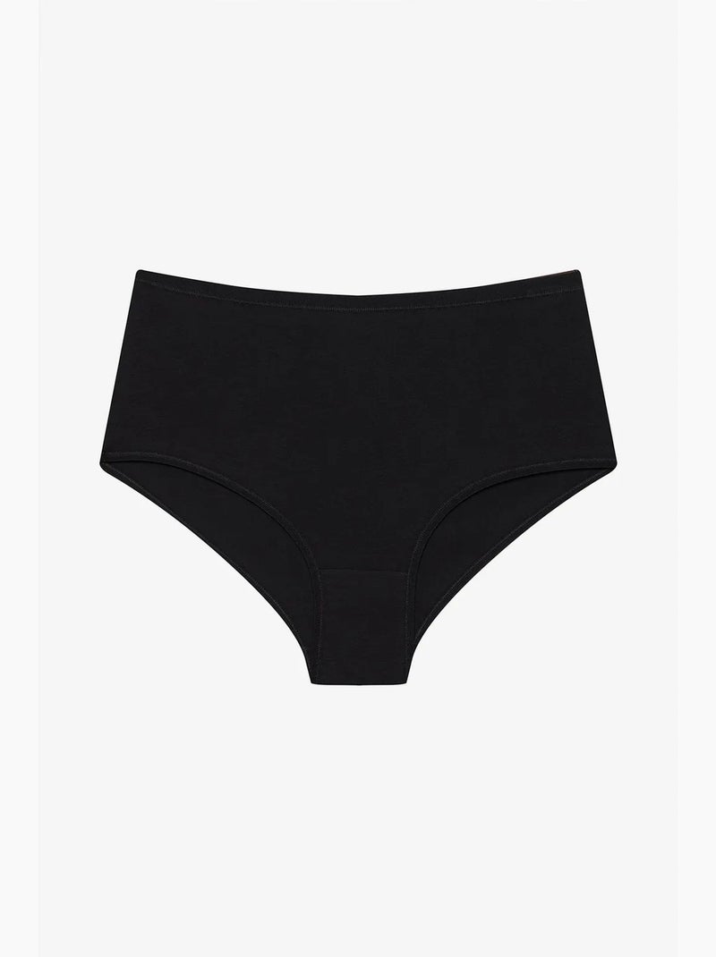 3-pack de braguitas de tiro alto penti Negro - Kiabi