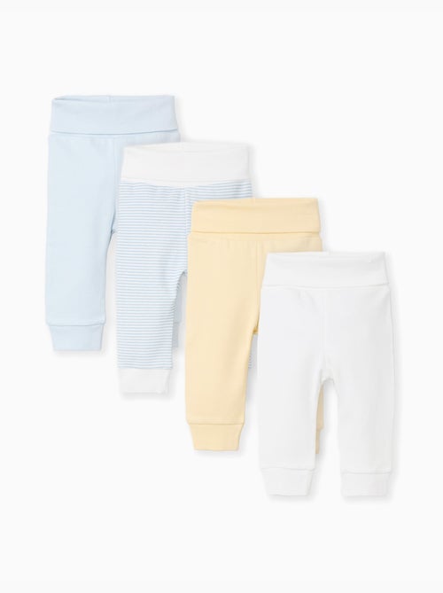 3 pantalones de algodón a rayas/estampados - Kiabi