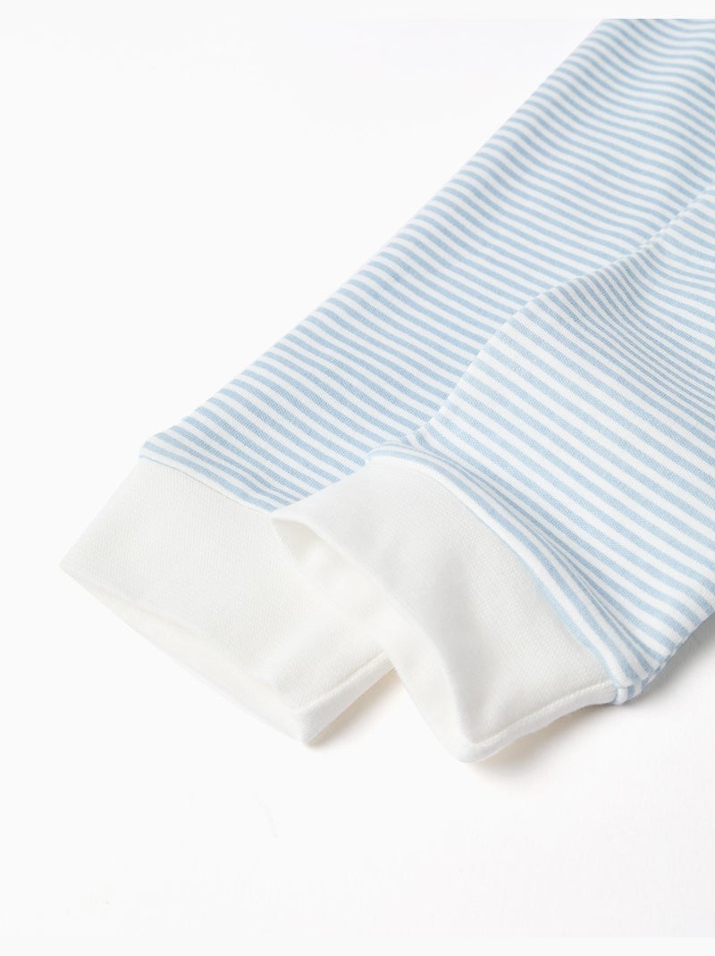 3 pantalones de algodón a rayas/estampados Blanco Amarillo Azul - Kiabi