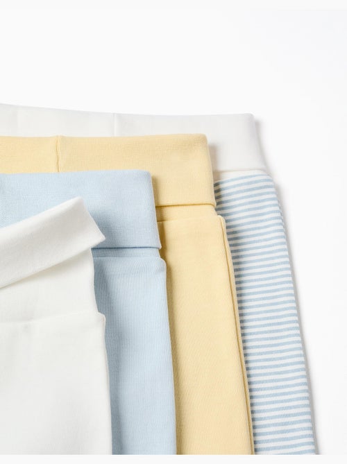 3 pantalones de algodón a rayas/estampados - Kiabi