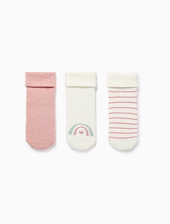 3 pares de calcetines com forro de rizo