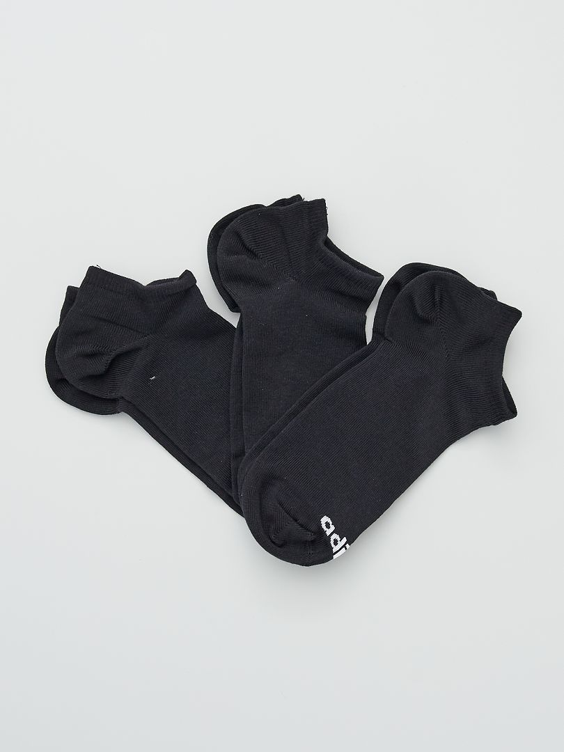 3 pares de calcetines cortos 'Adidas' negro - Kiabi