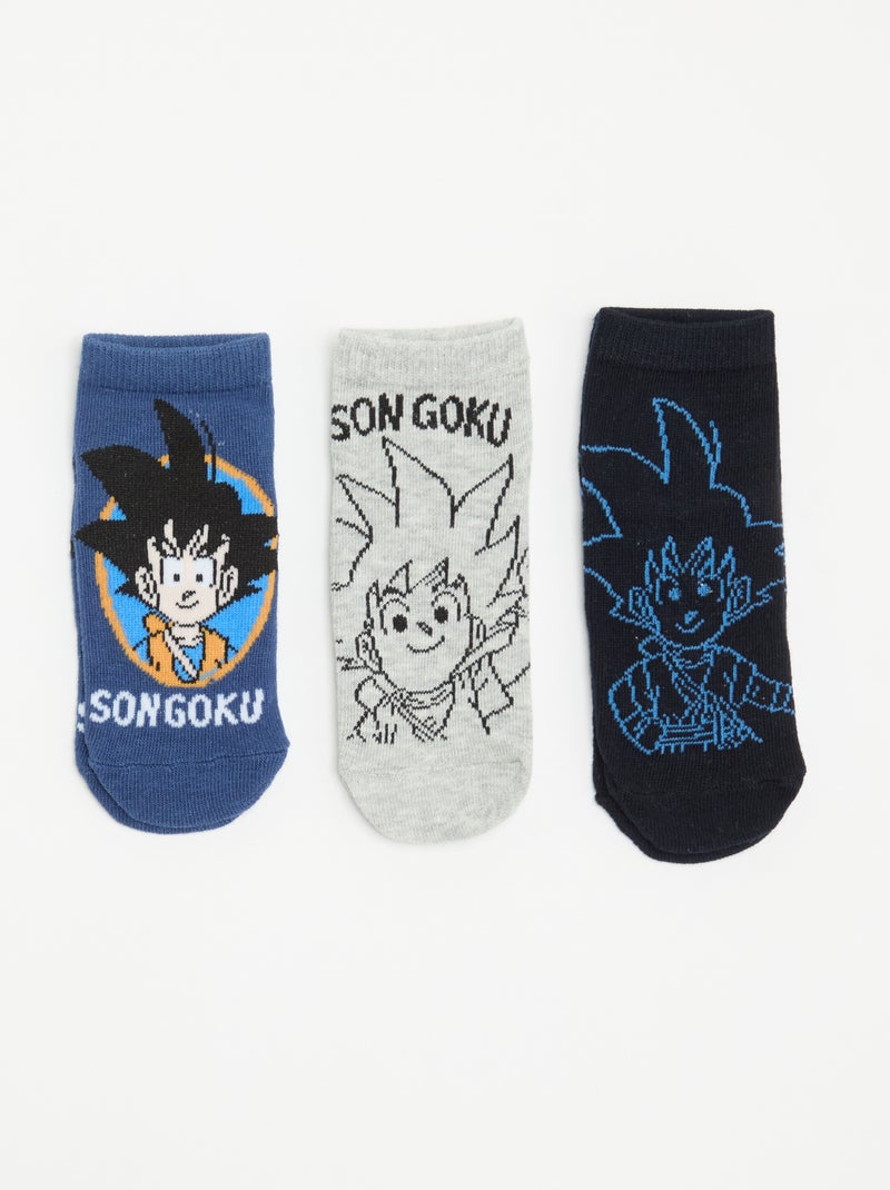 3 pares de calcetines 'Dragon Ball Z' Azul - Kiabi