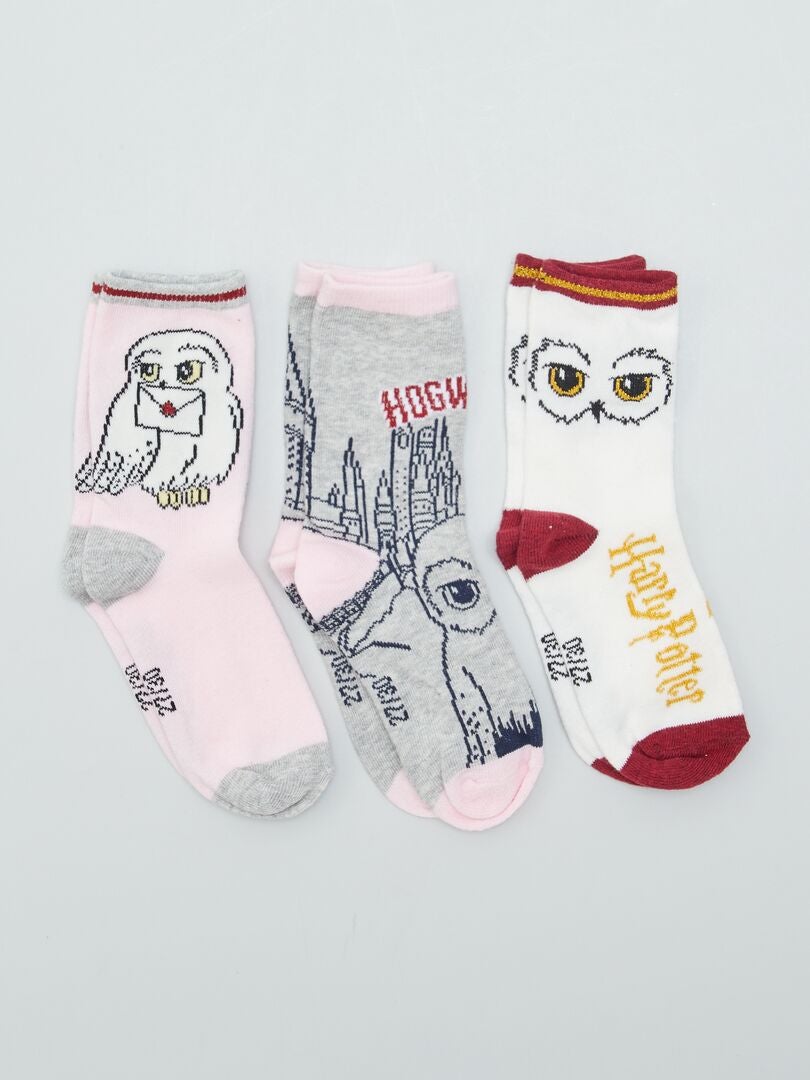 Pack de 3 pares de calcetines 'Harry Potter' - AZUL - Kiabi - 5.00€