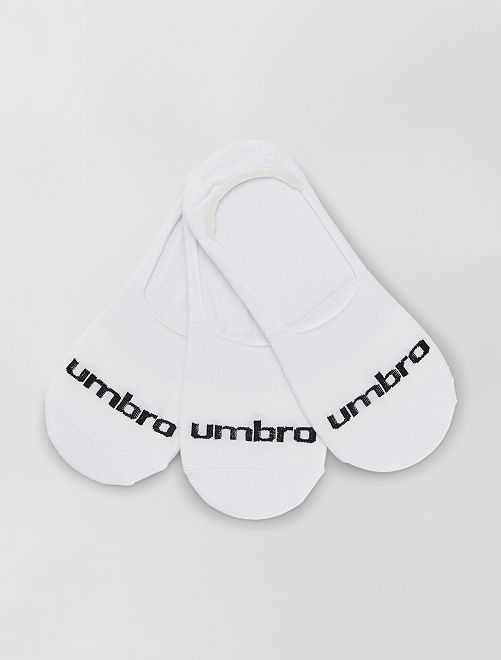 3 pares de calcetines invisibles 'Umbro'                                         BLANCO 
