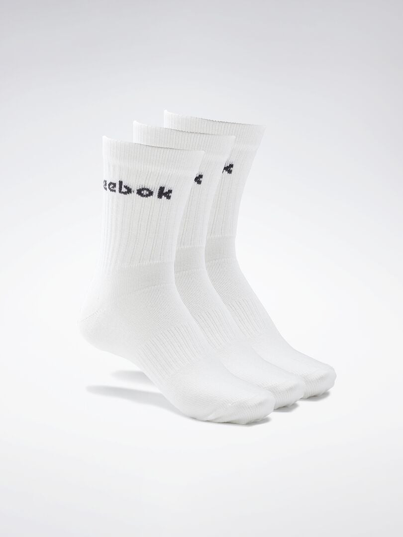 3 pares de calcetines largos 'Reebok' blanco - Kiabi