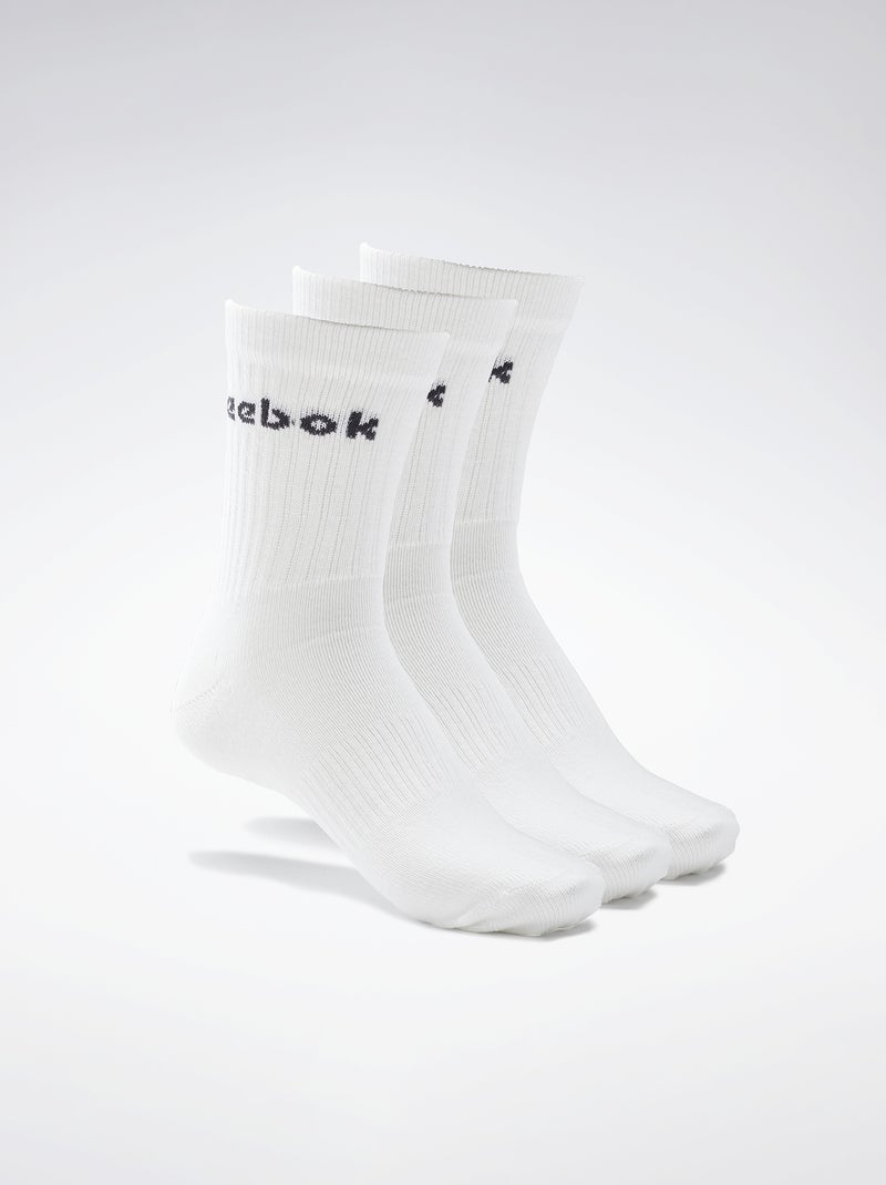 3 pares de calcetines largos 'Reebok' blanco - Kiabi