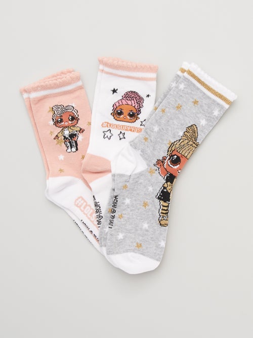 3 pares de calcetines 'L.O.L Surprise' - Kiabi