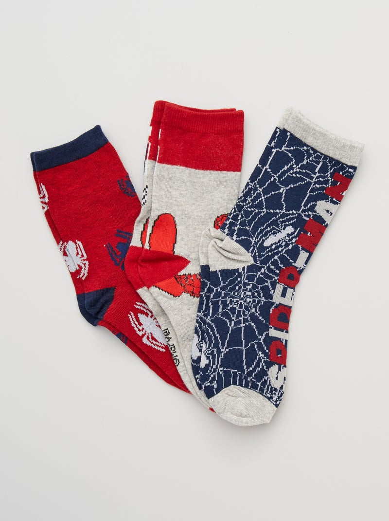 3 pares de calcetines 'Spider-man' BEIGE - Kiabi