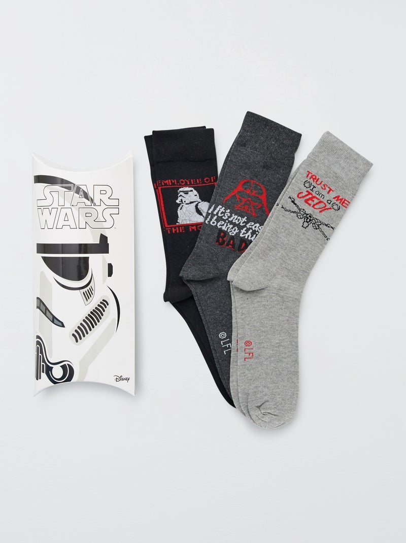 3 pares de calcetines 'Star Wars' negro/beige - Kiabi