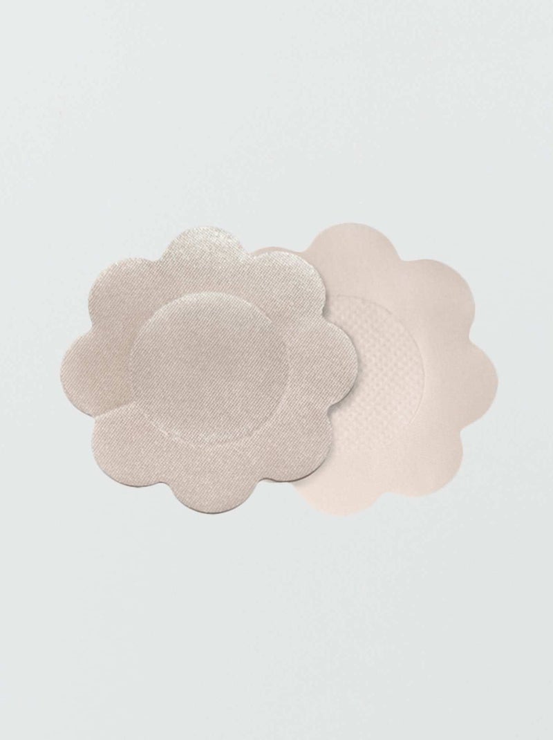 3 pares de pezoneras de seda 'By Bra' beige - Kiabi