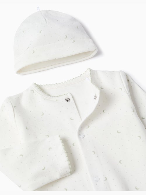 3 piezas de algodón con motivo de lunas - Kiabi