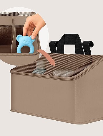 3 x Organizadores colgantes para cuna LIONELO - Almacenamiento de pañales - Cesta