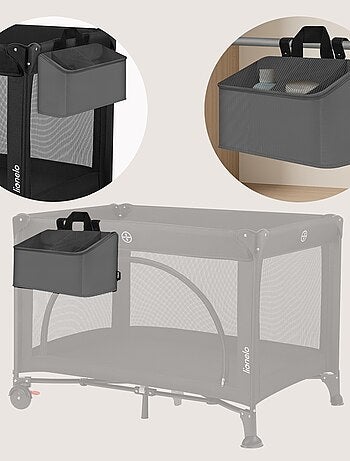 3 x Organizadores colgantes para cuna LIONELO - Almacenamiento de pañales - Cesta