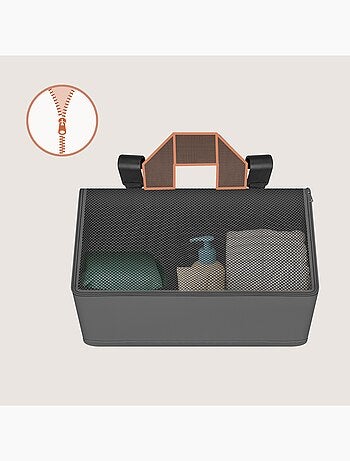 3 x Organizadores colgantes para cuna LIONELO - Almacenamiento de pañales - Cesta