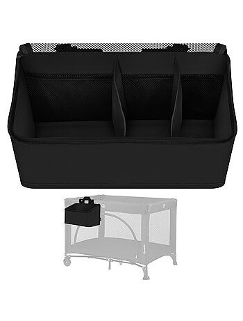 3 x Organizadores colgantes para cuna LIONELO - Almacenamiento de pañales - Cesta